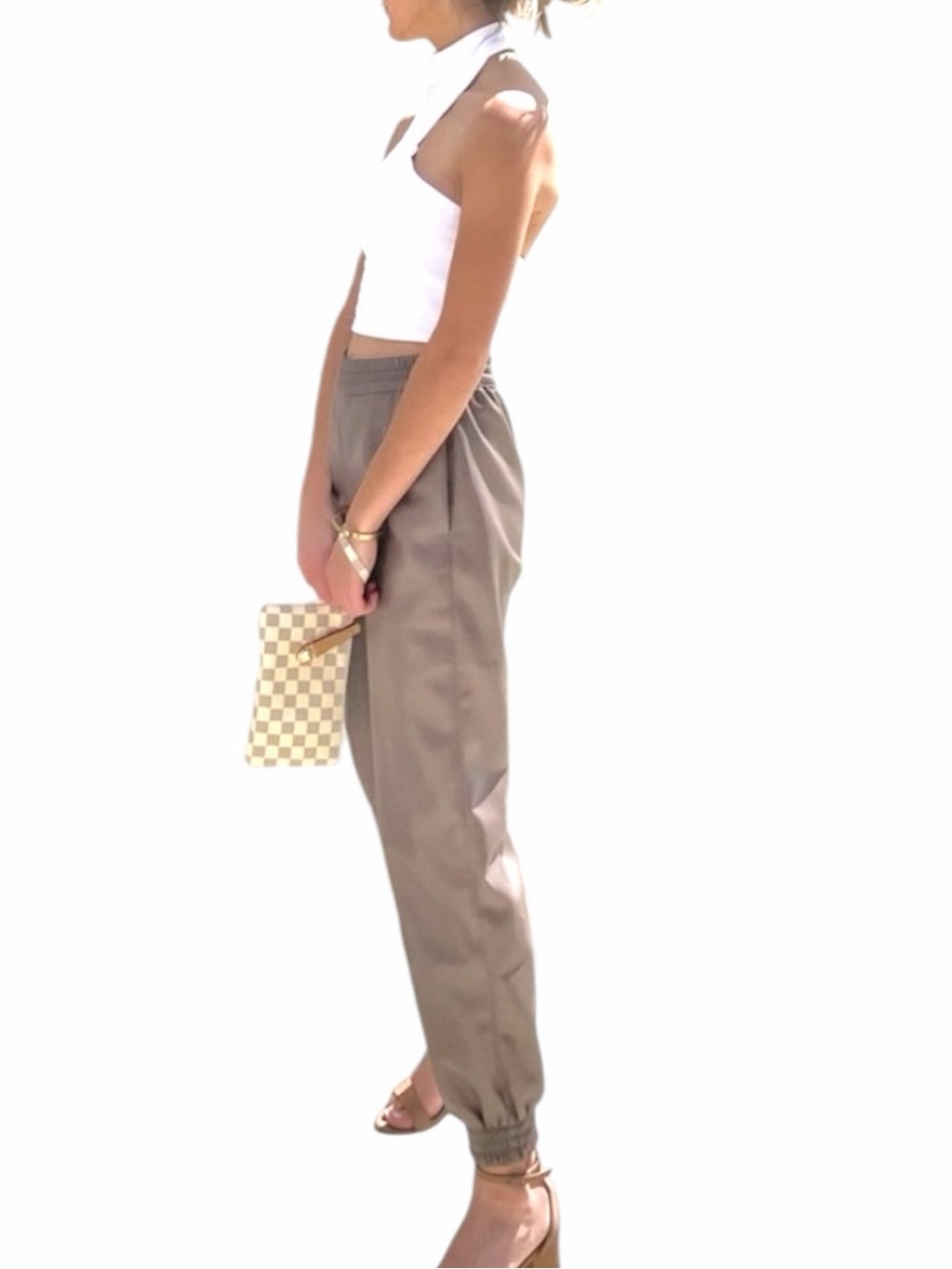NEW ARITZIA BABATON Zelle Faux Leather Jogger Pant Size 1X